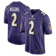 Camiseta NFL Game Baltimore Ravens Nate Wiggins 2024 NFL Draft First Round Pick Violeta