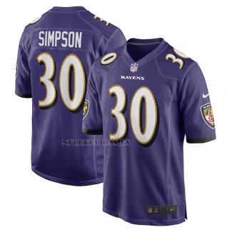 Camiseta NFL Game Baltimore Ravens Trenton Simpson Violeta