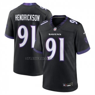 Camiseta NFL Game Baltimore Ravens Trey Hendrickson Alterno Negro