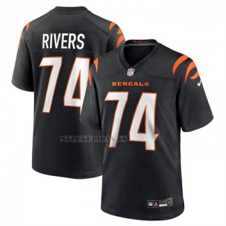 Camiseta NFL Game Cincinnati Bengals Jalen Rivers Negro