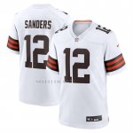 Camiseta NFL Game Cleveland Browns Shedeur Sanders 2025 Draft Blanco