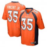 Camiseta NFL Game Denver Broncos Kary Vincent Jr. Naranja