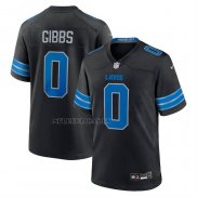 Camiseta NFL Game Detroit Lions Jahmyr Gibbs Segunda Alterno Negro