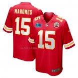 Camiseta NFL Game Kansas City Chiefs Patrick Mahomes Super Bowl LVII Patch Rojo