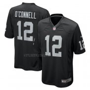 Camiseta NFL Game Las Vegas Raiders Aidan O'Connell Negro Blanco