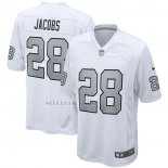 Camiseta NFL Game Las Vegas Raiders Josh Jacobs Alterno Blanco