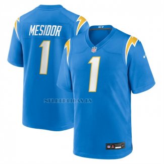 Camiseta NFL Game Los Angeles Chargers Akheem Mesidor 2026 Azul