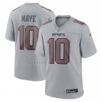 Camiseta NFL Game New England Patriots Drake Maye Gris