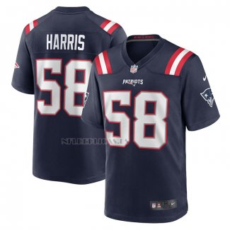 Camiseta NFL Game New England Patriots Marcus Harris Azul