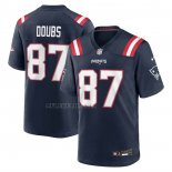 Camiseta NFL Game New England Patriots Romeo Doubs Azul