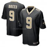 Camiseta NFL Game New Orleans Saints Drew Brees Negro