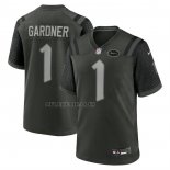 Camiseta NFL Game New York Jets Ahmad Sauce Gardner 2025 Rivalries Collection Gris Oscuro