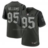 Camiseta NFL Game New York Jets Quinnen Williams 2025 Rivalries Collection Gotham Gris Oscuro