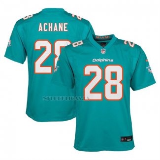 Camiseta NFL Game Nino Miami Dolphins Devon Achane Verde