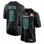 Camiseta NFL Game Philadelphia Eagles Devonta Smith Super Bowl LIX Negro