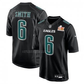 Camiseta NFL Game Philadelphia Eagles Devonta Smith Super Bowl LIX Negro