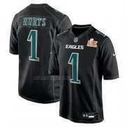 Camiseta NFL Game Philadelphia Eagles Jalen Hurts Super Bowl LIX Negro