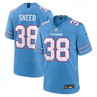 Camiseta NFL Game Tennessee Titans LJarius Sneed Azul1