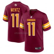 Camiseta NFL Game Washington Commanders Carson Wentz Rojo