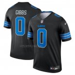 Camiseta NFL Legend Detroit Lions Jahmyr Gibbs Segunda Alterno Negro