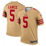 Camiseta NFL Legend San Francisco 49ers Trey Lance Inverted Legend Oro