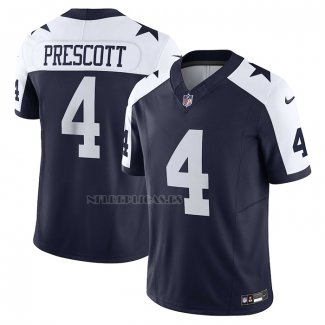 Camiseta NFL Limited Dallas Cowboys Dak Prescott 4 Vapor F.U.S.E. Azul