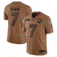 Camiseta NFL Limited Denver Broncos John Elway 2023 Salute To Service Retired Marron
