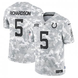 Camiseta NFL Limited Indianapolis Colts Anthony Richardson 2024 Salute To Service Gris