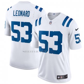 Camiseta NFL Limited Indianapolis Colts Shaquille Leonard Vapor Blanco
