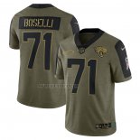 Camiseta NFL Limited Jacksonville Jaguars Tony Boselli 2021 Salute To Service Retired Verde