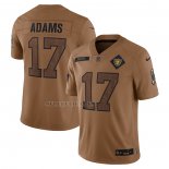 Camiseta NFL Limited Las Vegas Raiders Davante Adams 2023 Salute To Service Marron