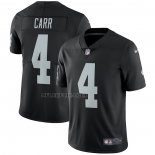 Camiseta NFL Limited Las Vegas Raiders Vapor Derek Carr Untouchable Negro