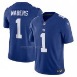 Camiseta NFL Limited New York Giants Malik Nabers Vapor F.U.S.E. Azul