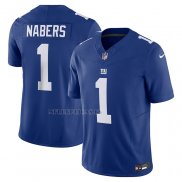 Camiseta NFL Limited New York Giants Malik Nabers Vapor F.U.S.E. Azul
