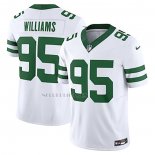 Camiseta NFL Limited New York Jets Quinnen Williams Vapor F.U.S.E. Blanco