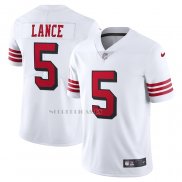 Camiseta NFL Limited San Francisco 49ers Trey Lance Alterno Vapor Blanco