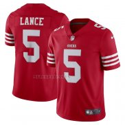 Camiseta NFL Limited San Francisco 49ers Trey Lance Vapor Rojo