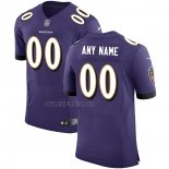 Camiseta NFL Elite Baltimore Ravens Personalizada Speed Machine Violeta