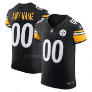 Camiseta NFL Elite Pittsburgh Steelers Vapor F.U.S.E. Personalizada Negro