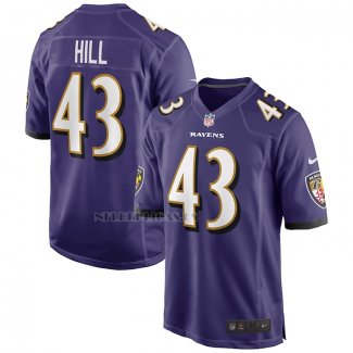 Camiseta NFL Game Baltimore Ravens Justice Hill Violeta