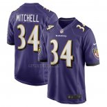 Camiseta NFL Game Baltimore Ravens Keaton Mitchell Violeta