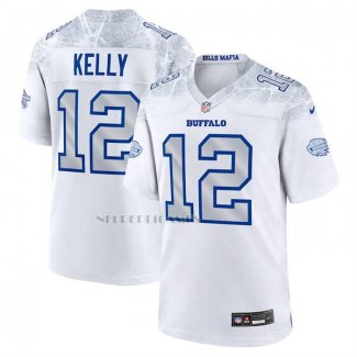 Camiseta NFL Game Buffalo Bills Jim Kelly 2025 Rivalries Collection Retired Blanco