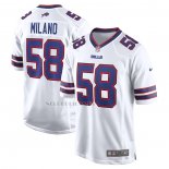 Camiseta NFL Game Buffalo Bills Matt Milano Segunda Blanco