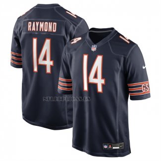 Camiseta NFL Game Chicago Bears Kalif Raymond Azul Marino