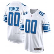 Camiseta NFL Game Detroit Lions Hendon Hooker 2023 NFL Draft Pick Blanco