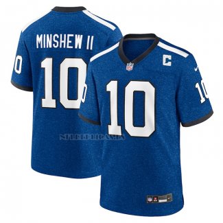 Camiseta NFL Game Indianapolis Colts Gardner Minshew II Indiana Nights Alterno Azul