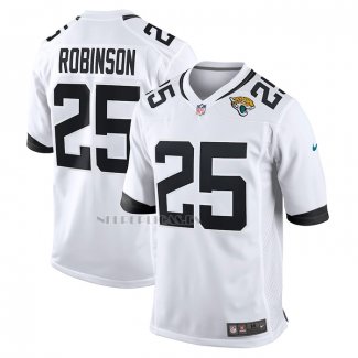 Camiseta NFL Game Jacksonville Jaguars James Robinson Blanco