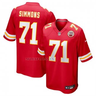Camiseta NFL Game Kansas City Chiefs Josh Simmons 2025 Rojo