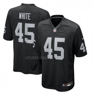 Camiseta NFL Game Las Vegas Raiders Devin White Negro
