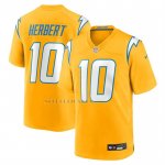 Camiseta NFL Game Los Angeles Chargers Justin Herbert Alterno Charger Power Oro